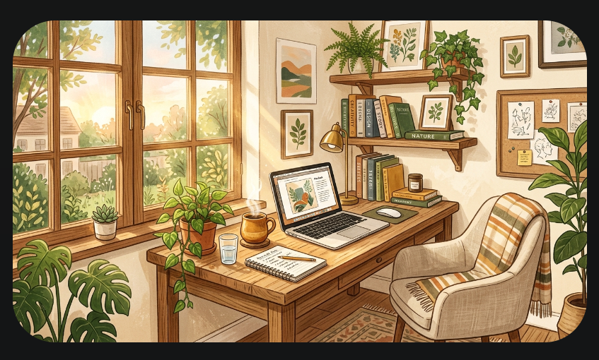 Nano Banana 2 (Gemini) generated home office image from our comparison